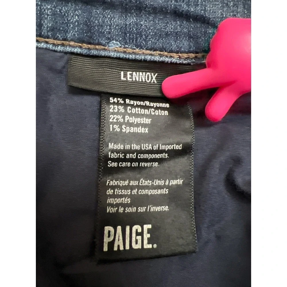 PAIGE Lennox Slim Fit Jeans Mens 30 Blue Premium Designer‎ Denim